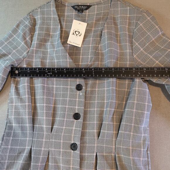 Miss Selfridge Check Plaid Sheath Dress Women’s Size 4 NWT Long Sleeve - Picture 9 of 16